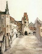 Albrecht Durer Courtyard of the Former Castle in Innsbruck without Clouds Germany oil painting artist
